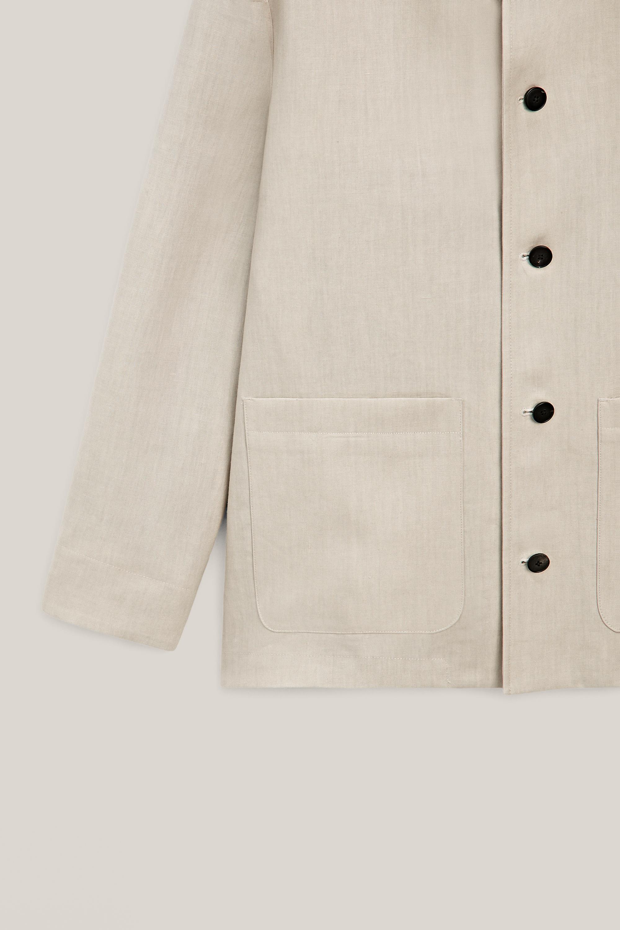 High neck linen jacket - LIMITED EDITION
